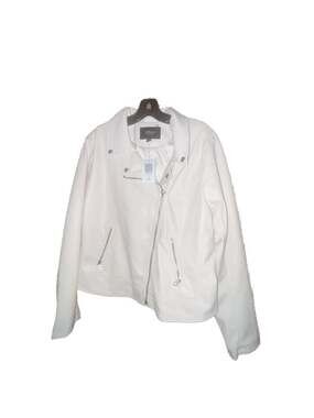 Torrid Faux Leather Moto Jacket in Dew